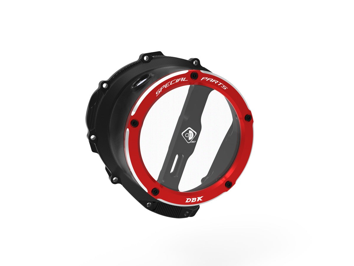 DBK Clear Clutch Cover Oil Bath 3D-EVO Triumph Street Triple 765 2017-2025