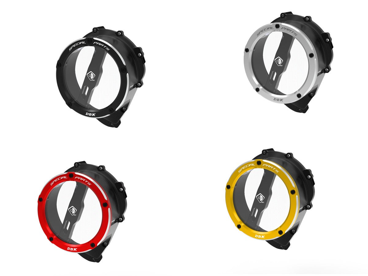 DBK Clear Clutch Cover Oil Bath 3D-EVO Triumph Street Triple 765 2017-2025