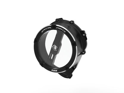 DBK Clear Clutch Cover Oil Bath 3D-EVO Triumph Street Triple 765 2017-2025