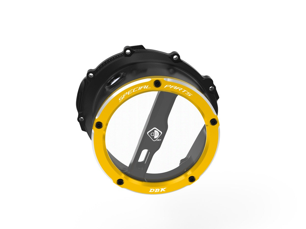 DBK Clear Clutch Cover Oil Bath 3D-EVO Triumph Street Triple 765 2017-2025