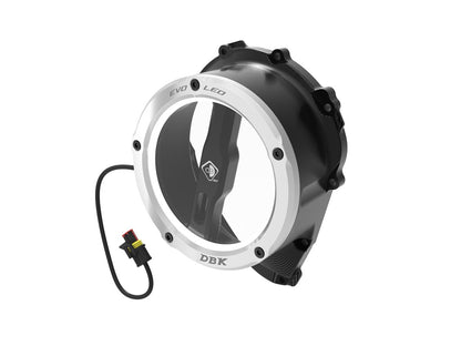 DBK Clear Clutch Cover Led Oil Bath 3D-EVO Triumph Street Triple 765 2017-2025