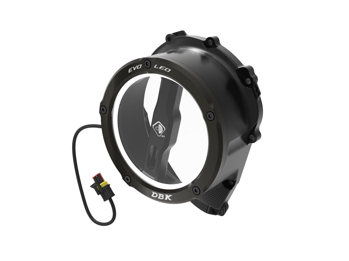DBK Clear Clutch Cover Led Oil Bath 3D-EVO Triumph Street Triple 765 2017-2025