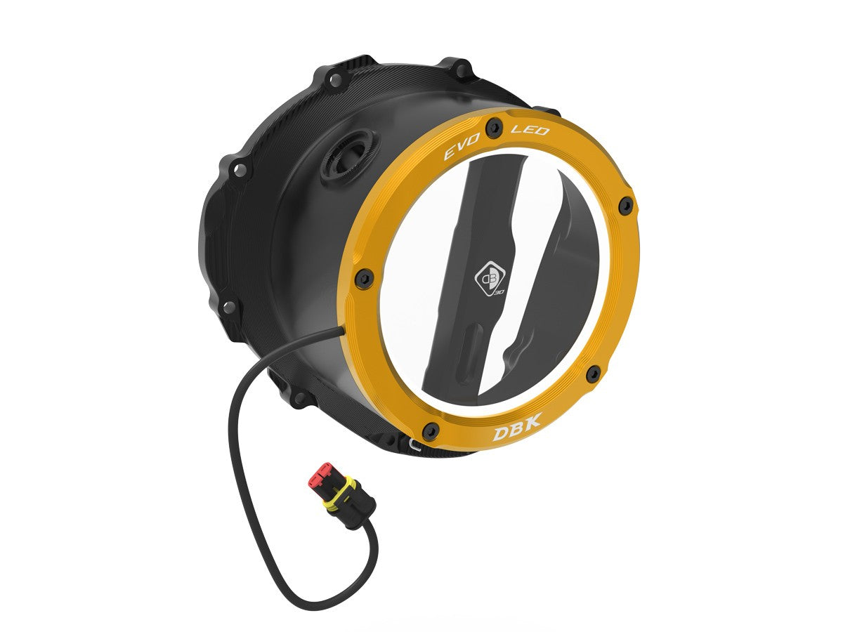 DBK Clear Clutch Cover Led Oil Bath 3D-EVO Triumph Street Triple 765 2017-2025