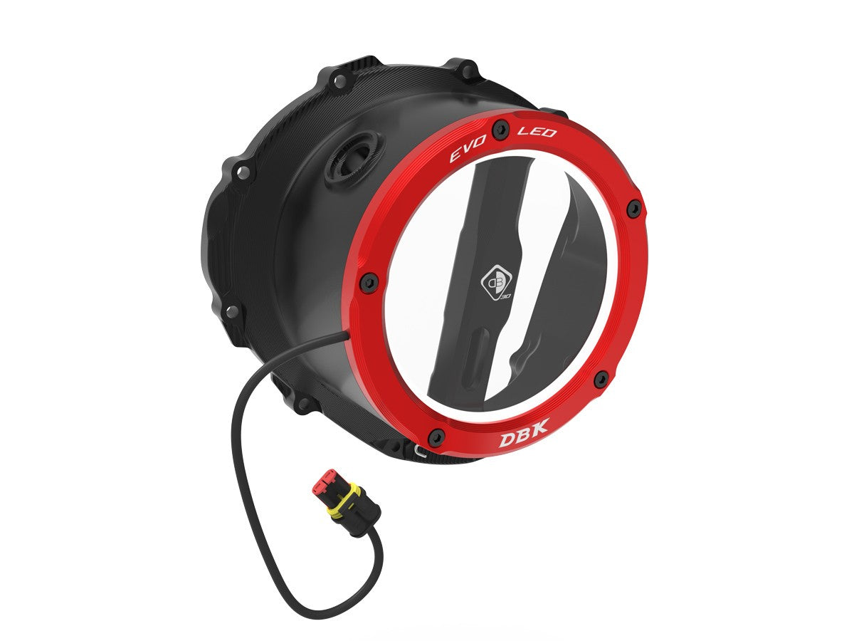 DBK Clear Clutch Cover Led Oil Bath 3D-EVO Triumph Street Triple 765 2017-2025
