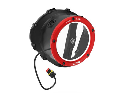 DBK Clear Clutch Cover Led Oil Bath 3D-EVO Triumph Street Triple 765 2017-2025