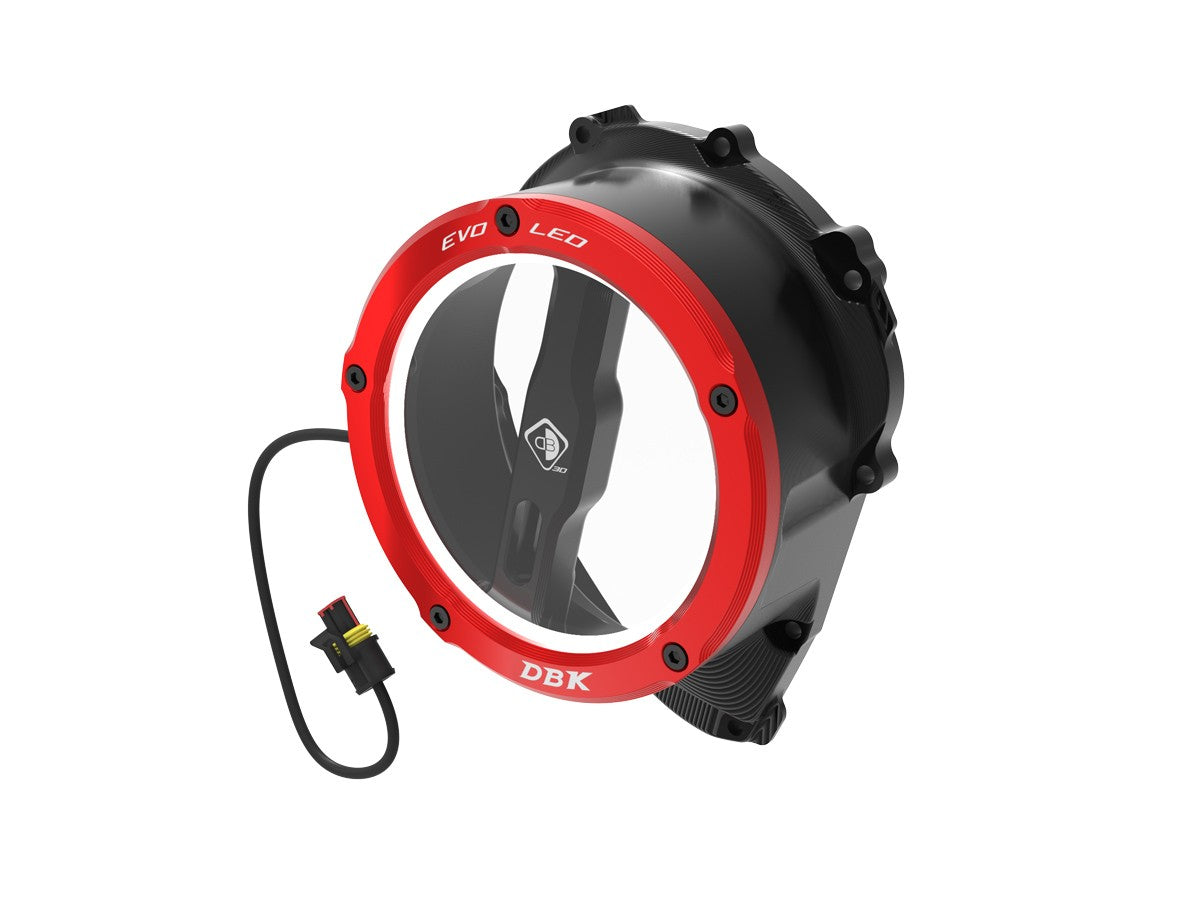DBK Clear Clutch Cover Led Oil Bath 3D-EVO Triumph Street Triple 765 2017-2025
