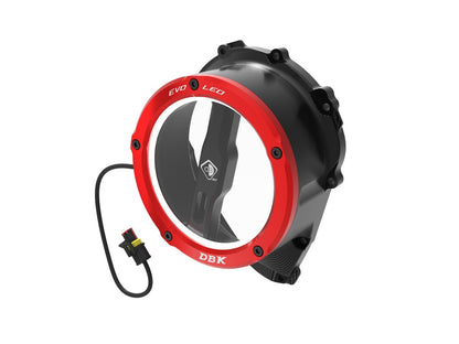DBK Clear Clutch Cover Led Oil Bath 3D-EVO Triumph Street Triple 765 2017-2025