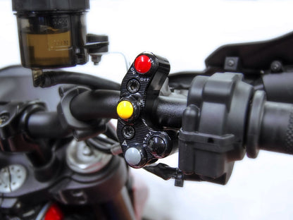 DBK Bracket Brake Pump Brembo Radial With Buttons Integrated Ducati Super Sport 2017-2024 - Adventure Parts