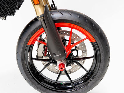 DBK Carbon Front Fork Covers Mono Matt Ducati Hypermotard 698 2024-2025 - Adventure Parts