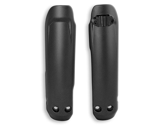 DBK Carbon Front Fork Covers Mono Matt Ducati Hypermotard 698 2024-2025 - Adventure Parts