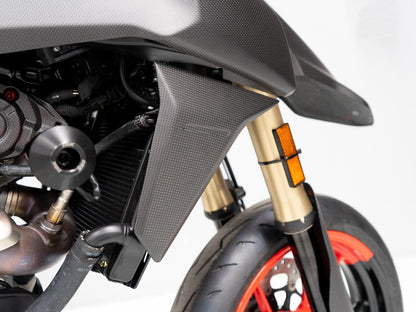 DBK Carbon Radiator Cover Matt Ducati Hypermotard 698 2024-2025 - Adventure Parts