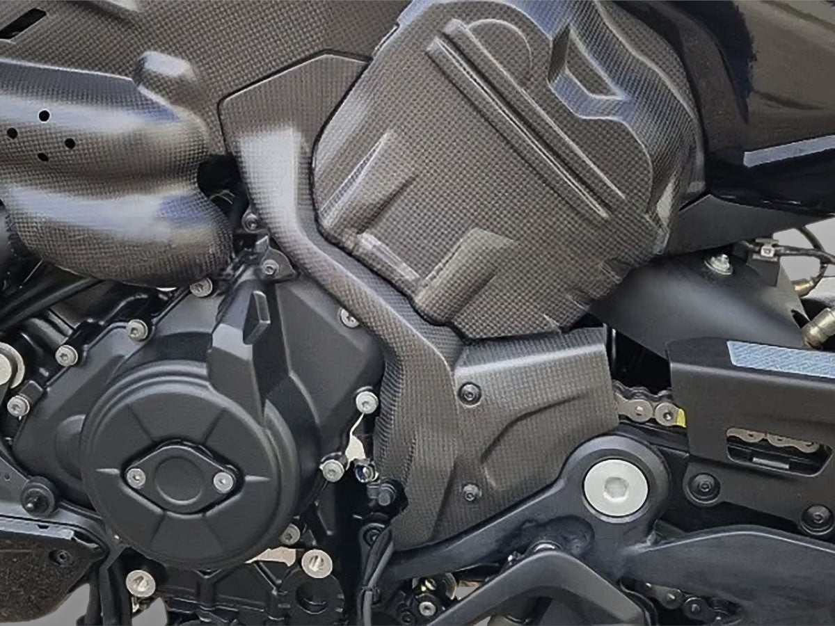 DBK Carbon Sprocket Cover Matt Ducati Diavel V4 2023-2025 - Adventure Parts