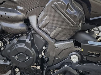 DBK Carbon Sprocket Cover Matt Ducati Diavel V4 2023-2025 - Adventure Parts