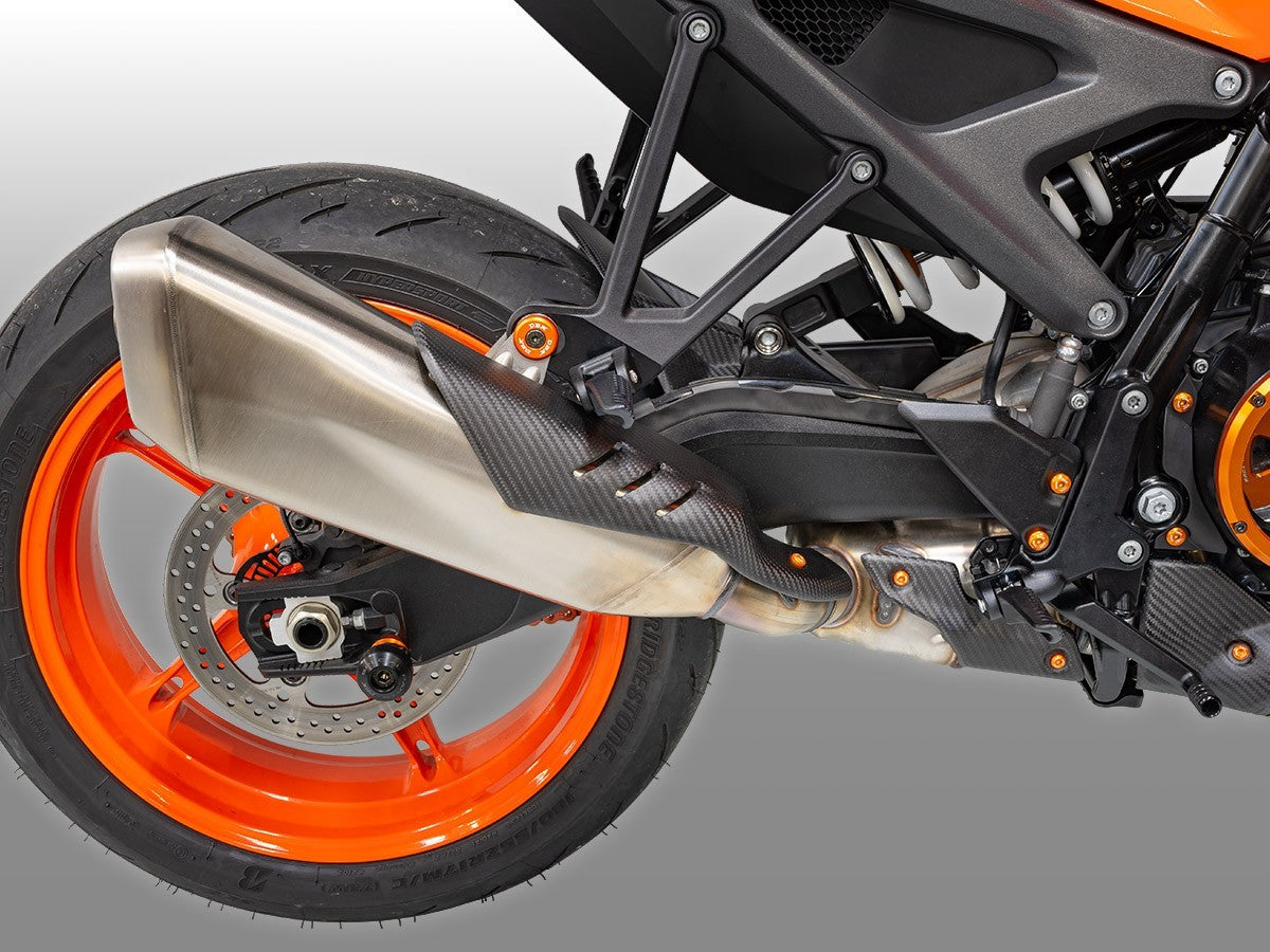 DBK Carbon Muffler Cover Matt KTM 990 Duke 2024-2025 - Adventure Parts