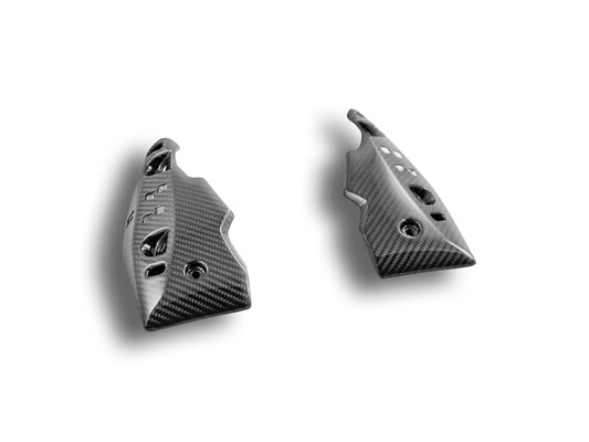 DBK Internal Radiator Panels Glossy Carbon Side Panels Triumph Speed Triple 1200 2021-2025