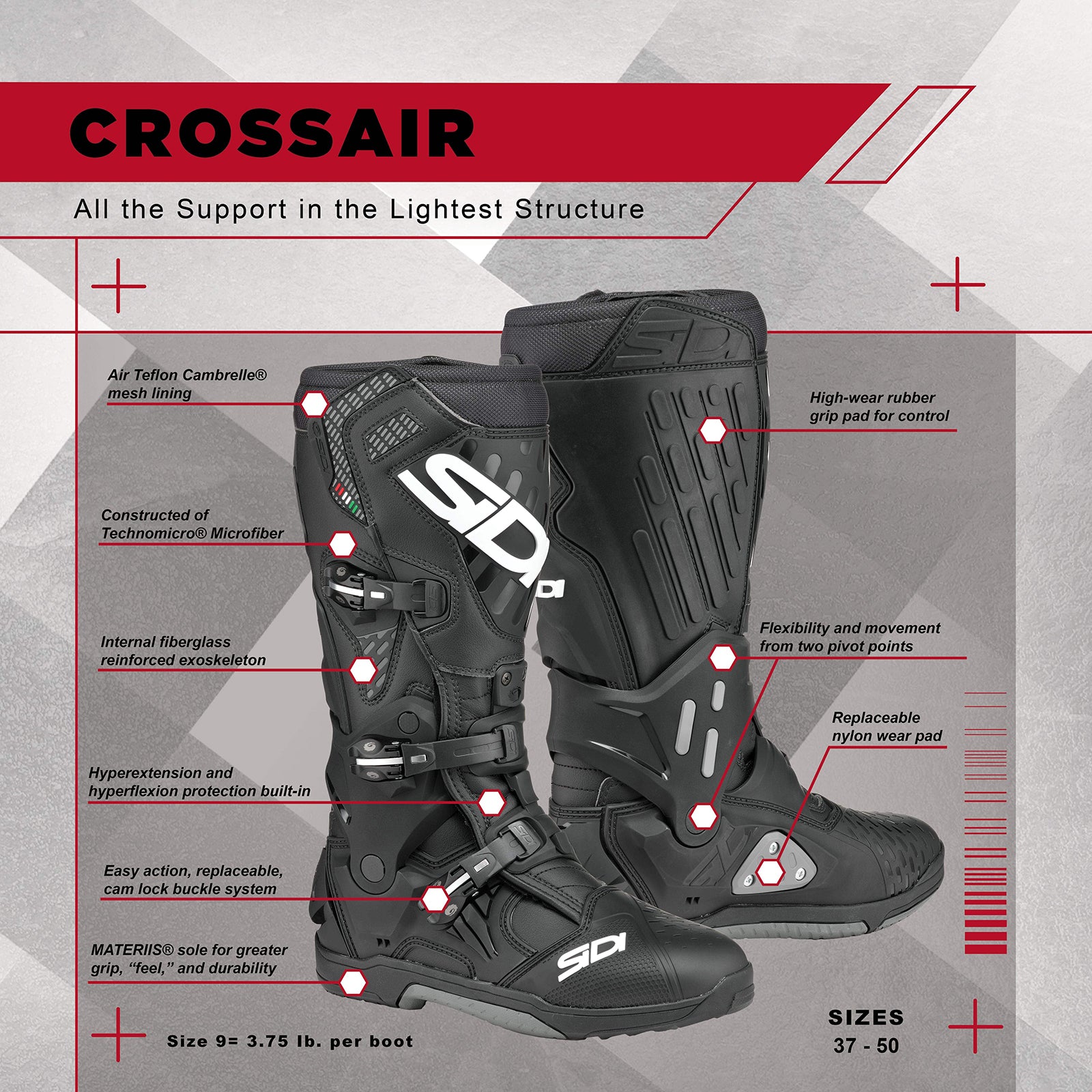 SIDI Crossair Motorcycle Boots - Adventure Parts