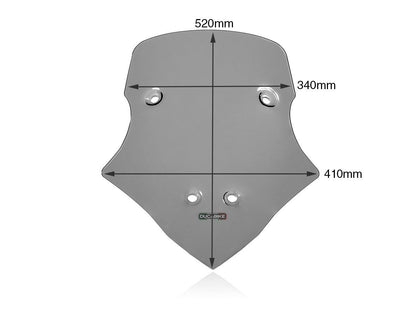 DBK Intermediate Windscreen Ducati Multistrada V4 2021-2025 - Adventure Parts