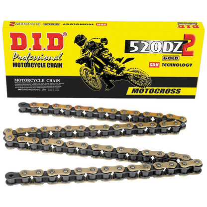 DID 520DZ 2 Gold Chain Honda CRF300F 1988-2026