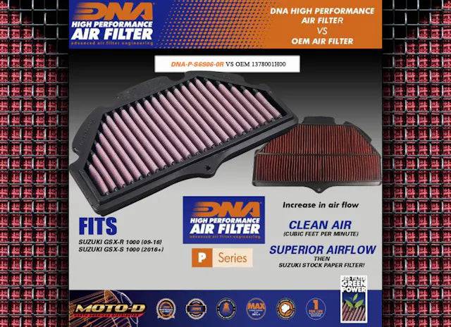 DNA High Performance Air Filter Suzuki GSX-R600/750 2006-2010 - Adventure Parts