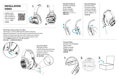 Cardo Packtalk Edgephones ORV Bluetooth Communication System