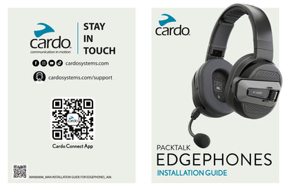 Cardo Packtalk Edgephones ORV Bluetooth Communication System