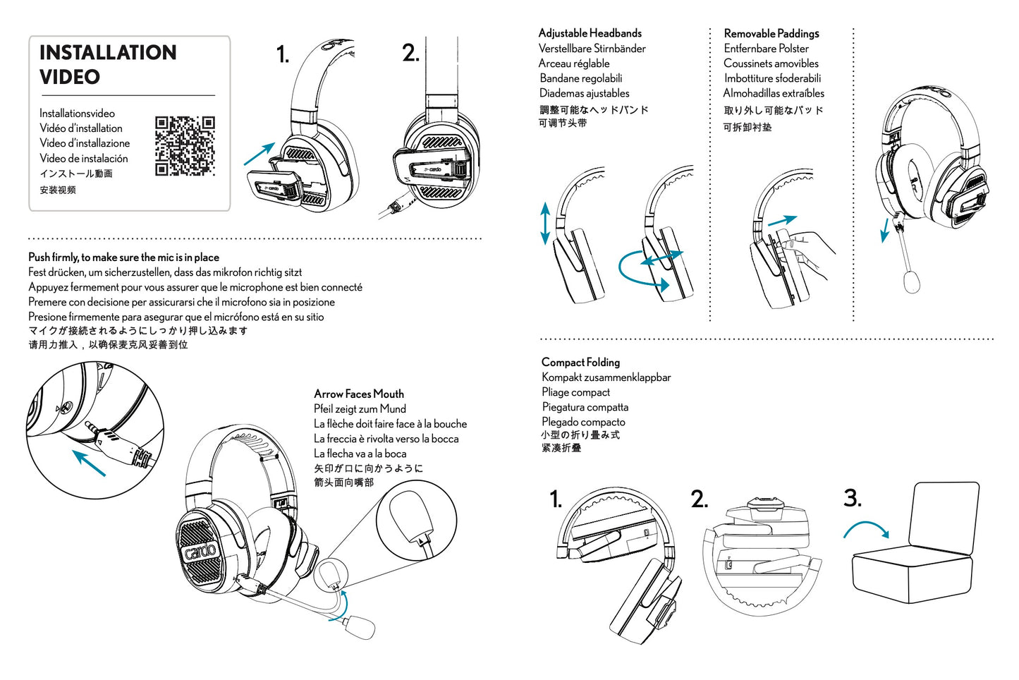 Cardo Packtalk Edgephones ORV Communication System - Adventure Parts