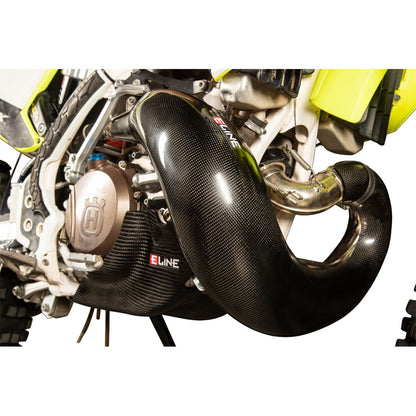 E Line Carbon Fiber Pipe Guard Husqvarna TC 250 2014–2016