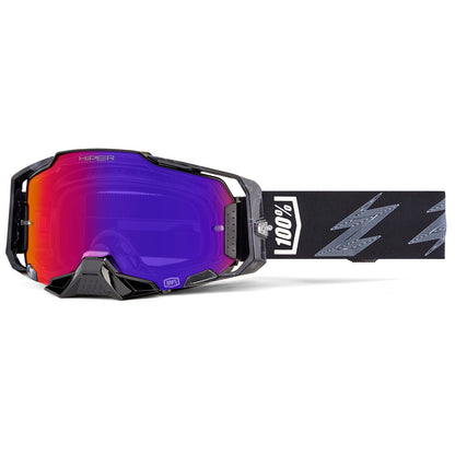 100% Armega Hiper Lens Motorcycle Goggles - Adventure Parts