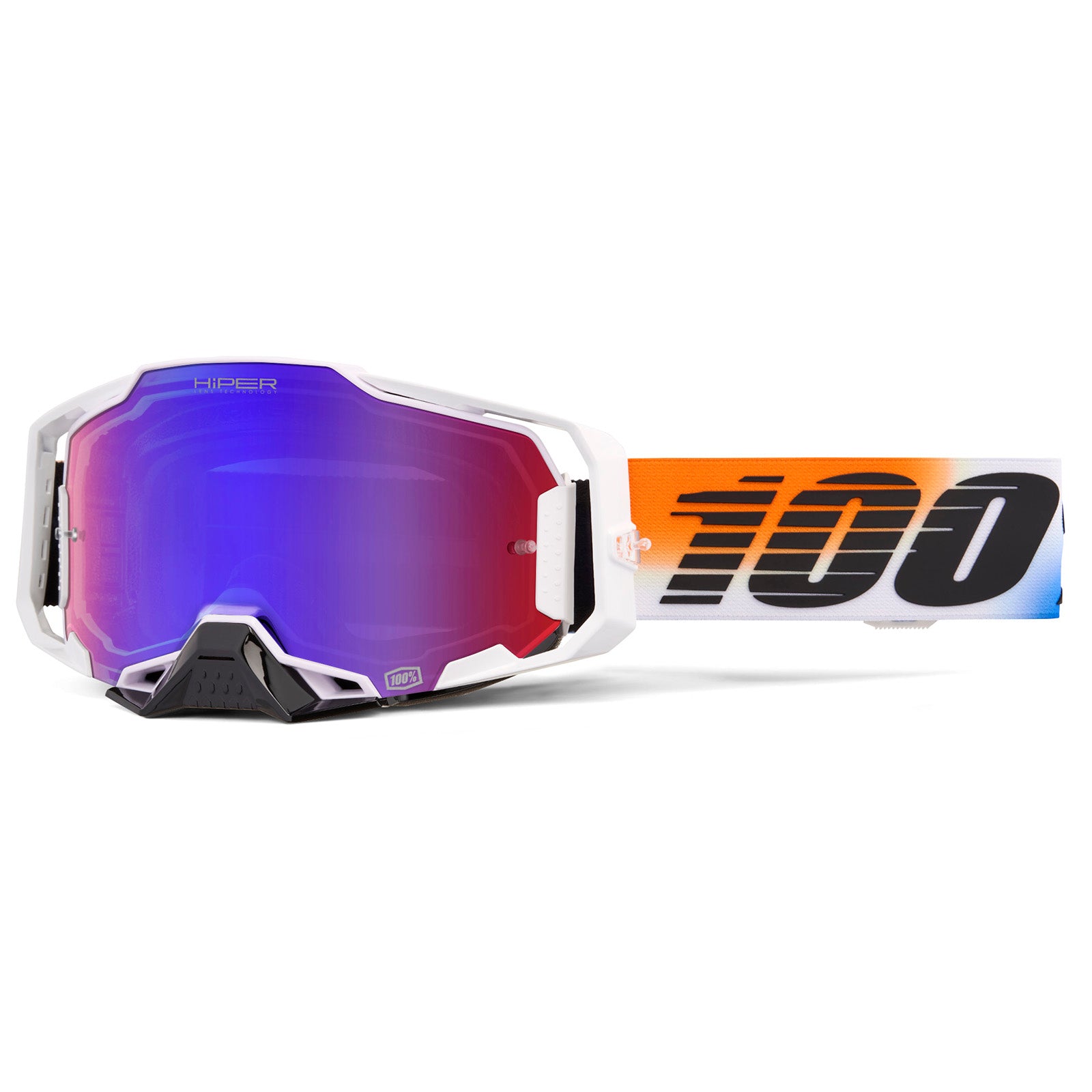 100% Armega Hiper Lens Motorcycle Goggles - Adventure Parts