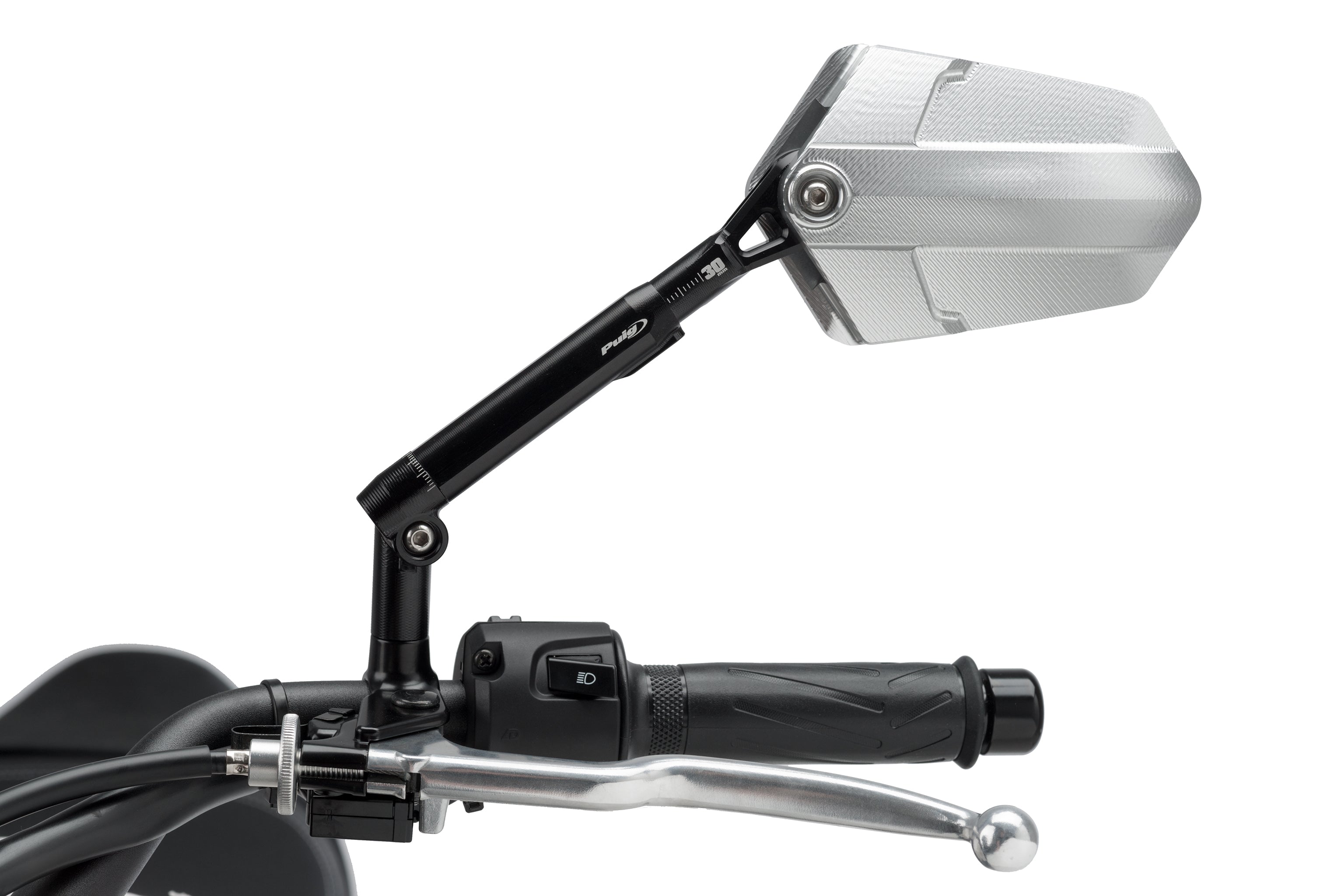 puig プーチ EXPLORERミラー ブラック セット Puig Explorer Motorcycle Mirrors - Universal (Sold Individually