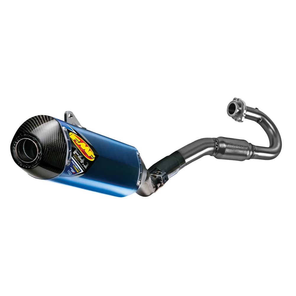 FMF Factory-4.1 RCT Anodized Exhaust System Carbon Cap Yamaha YFZ450R/450X 2009-2024