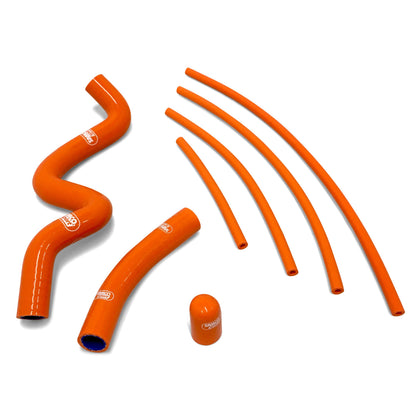 Samco Radiator Hose 7 Piece Kit KTM 390 RC Thermostat Bypass 2014-2021 - Adventure Parts