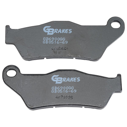 GBrakes Brake Pad - Semi-Metallic BMW G450X 2008–2011