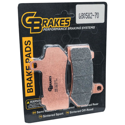 GBrakes Brake Pad - Sintered Double H Harley-Davidson® CVO Electra Glide Ultra Classic FLHTCUSE® 2006-2026