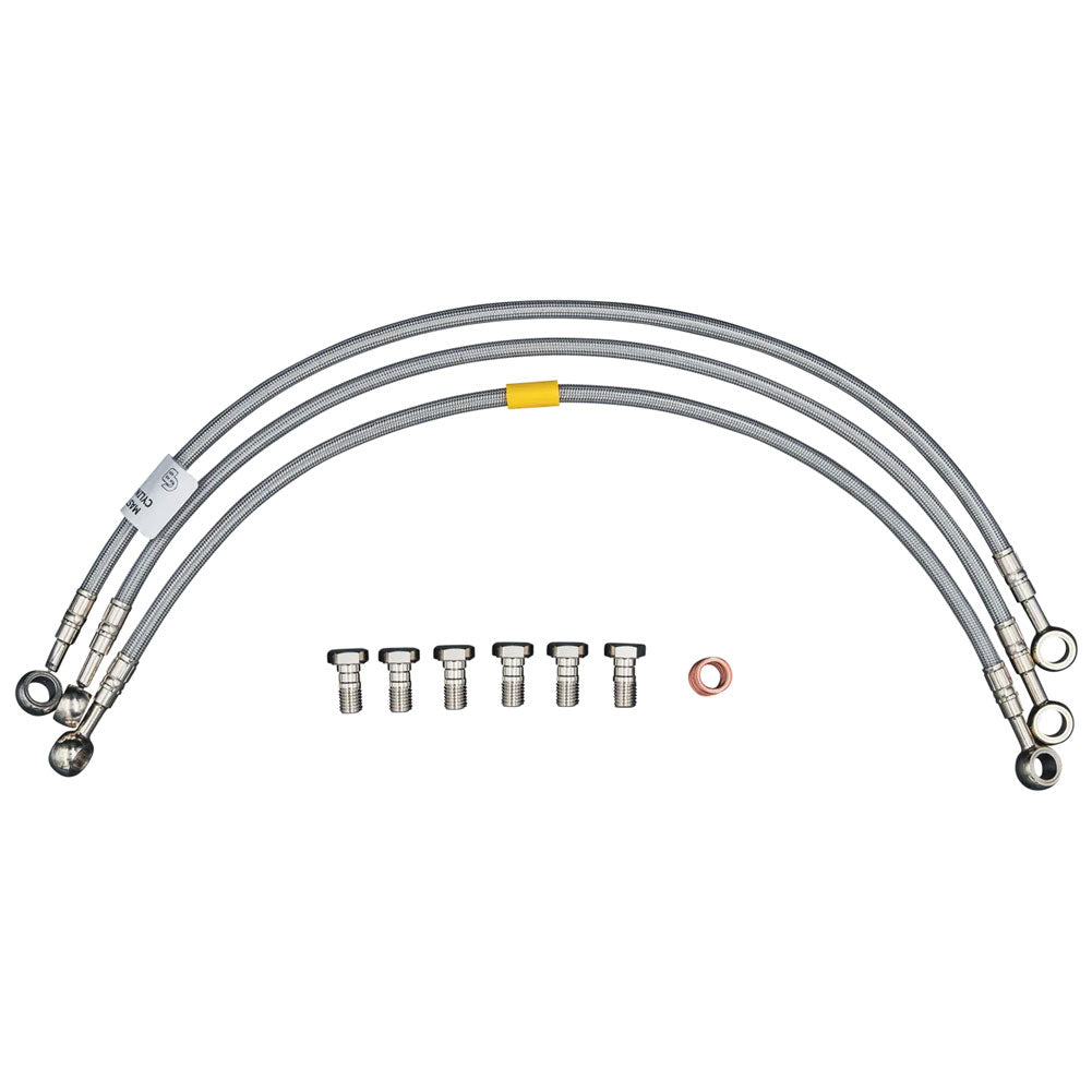 GBrakes Front Steel Braided Brake Line Honda TRX 450ER 2004-2014