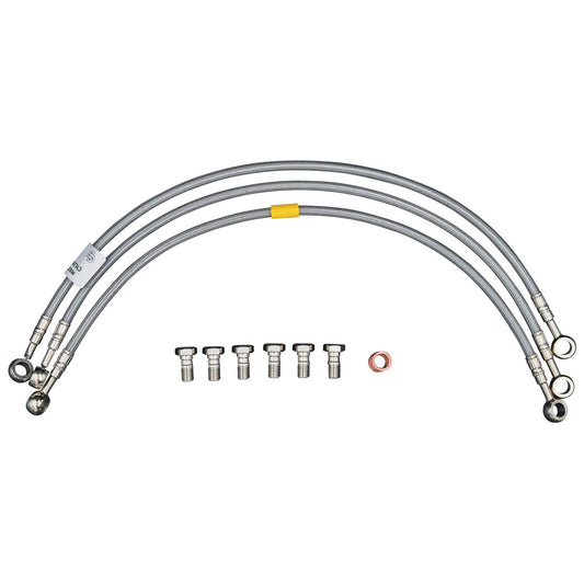 GBrakes Front Steel Braided Brake Line CR Style Beta 125 RR 2016-2026