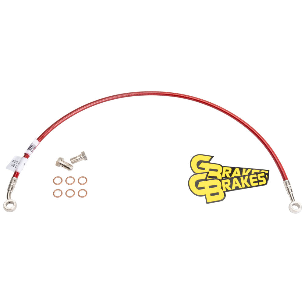 GBrakes Front Steel Braided Brake Line Honda CR125R 1992–2005