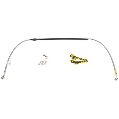 GBrakes Front Steel Braided Brake Line CR Style Yamaha YZ125 1998–2026