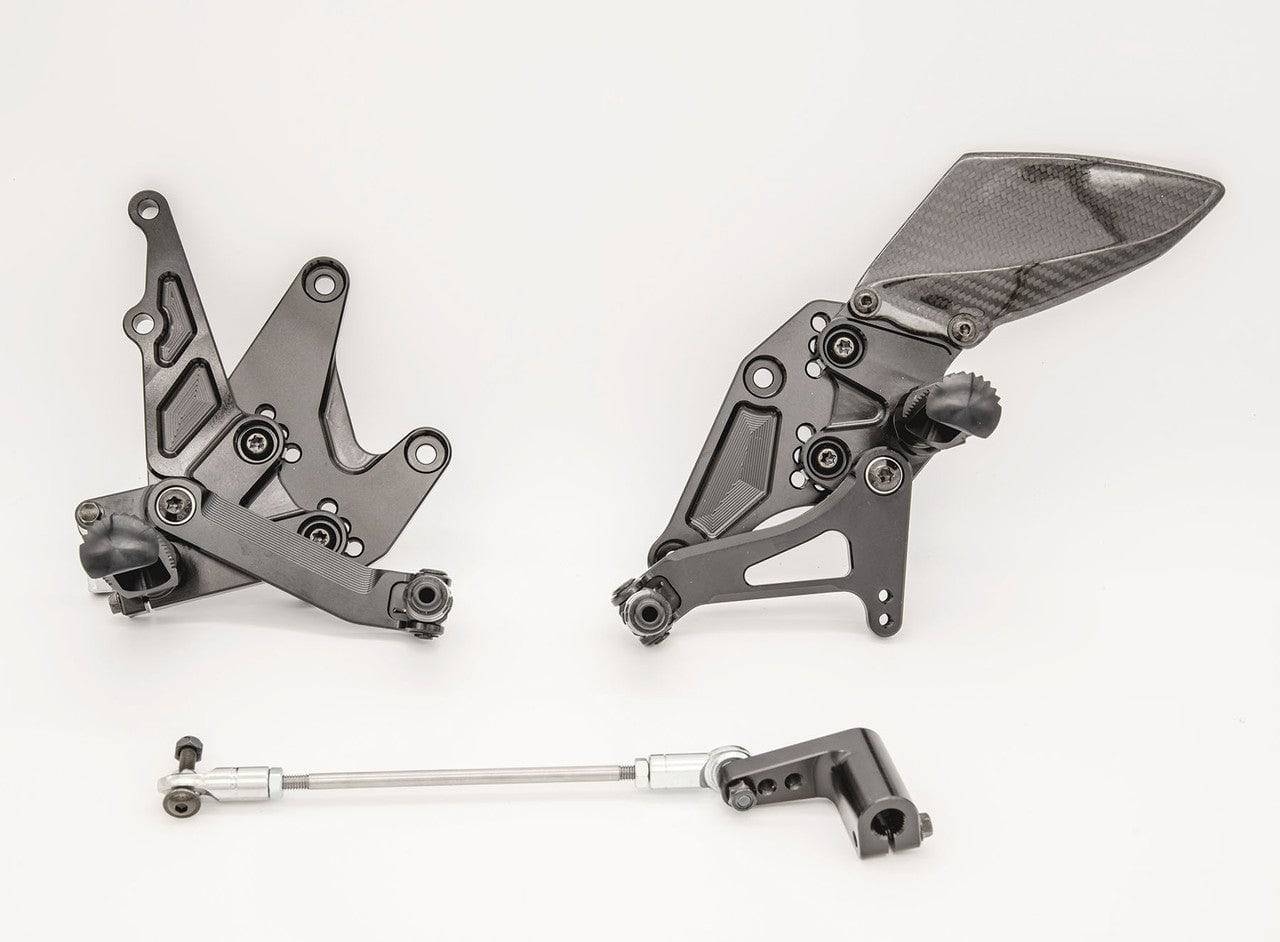 Graves Adjustable Rearsets Kawasaki Ninja 400 + Ninja 500 2024 ...