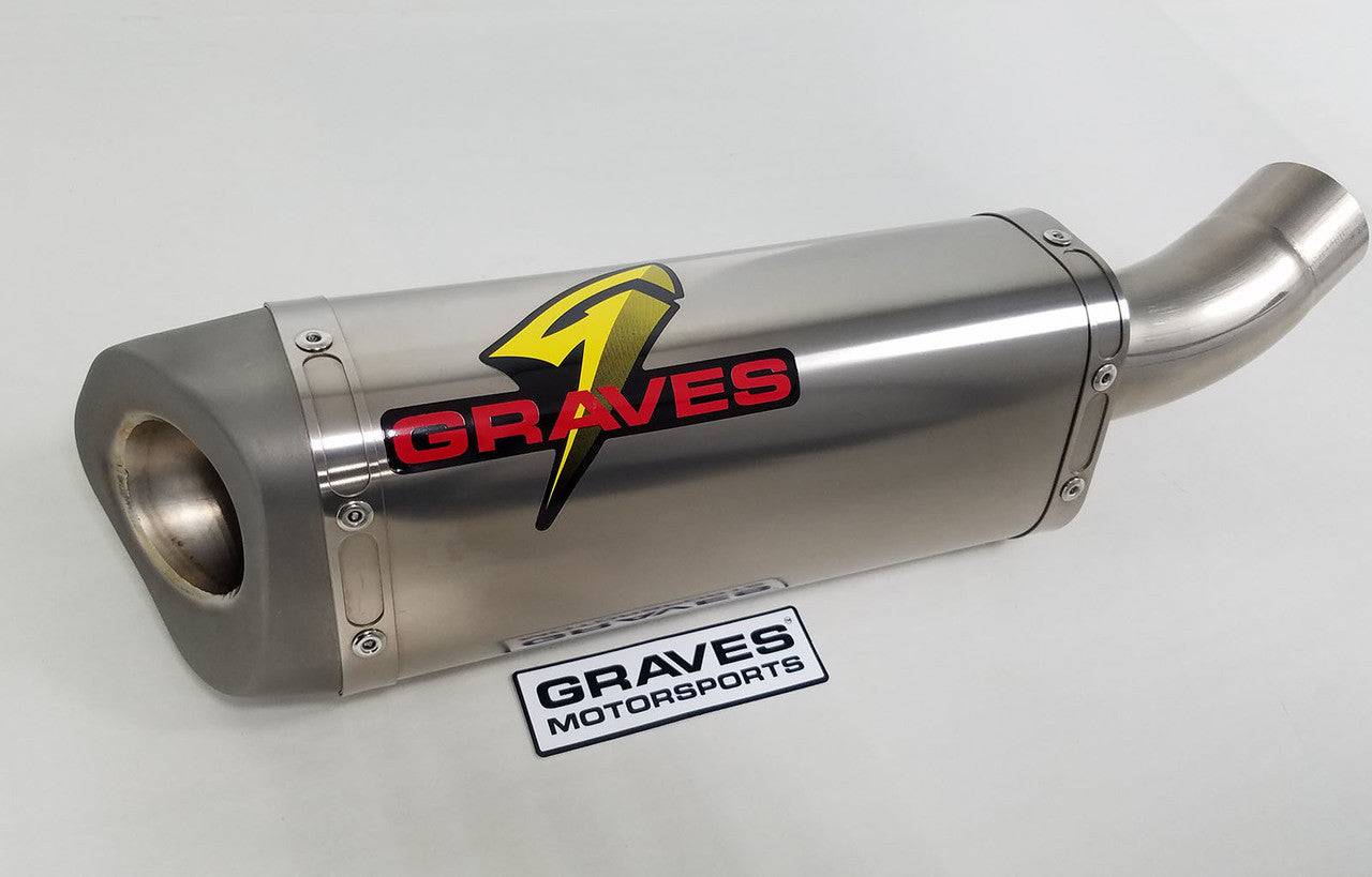 Graves Cat-Back Slip-On Titanium Exhaust Kawasaki Ninja ZX-6R 2019-2024