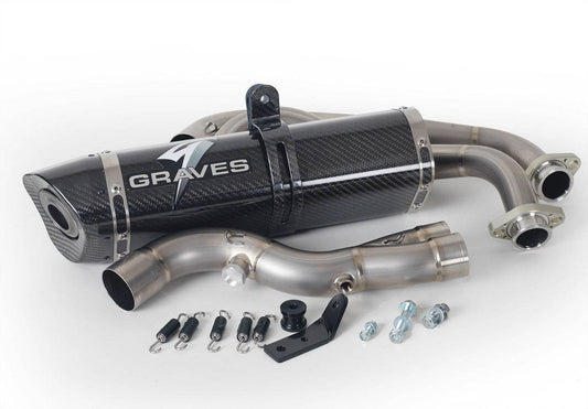 Graves Full Exhaust System Yamaha FZ-07 2015-2017/MT-07 2018/XSR700 2016/R7 2021-2024