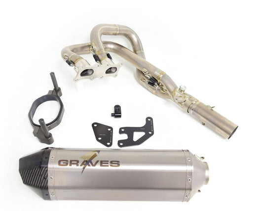 Graves Full Titanium Exhaust System Kawasaki Teryx KRX 1000 2020-2023