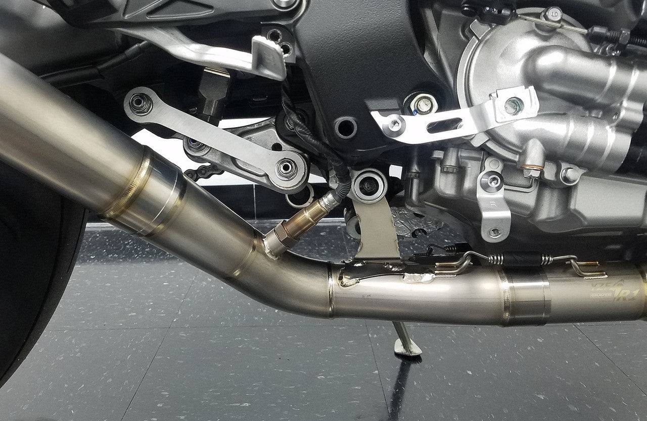 Graves Full Titanium Exhaust System with Carbon 200mm Silencer Yamaha R1 2015-2024