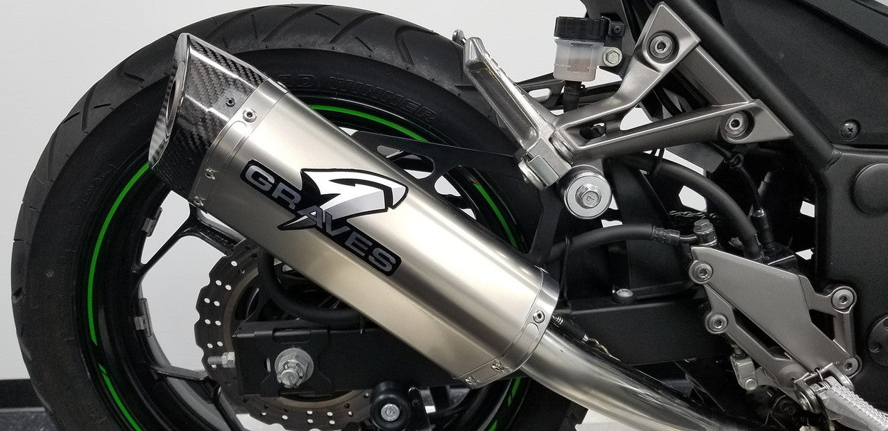 Graves Motorsports Full Exhaust System Kawasaki Ninja EX300 2013-2017