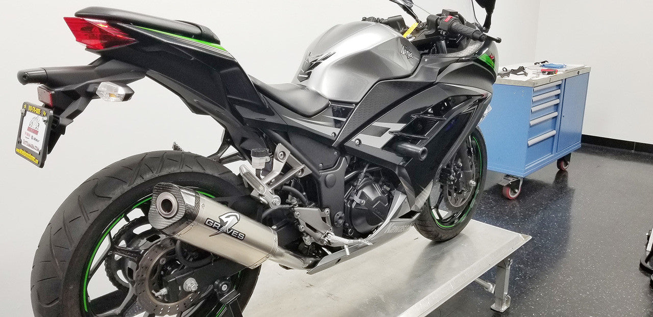 Graves Motorsports Full Exhaust System Kawasaki Ninja EX300 2013-2017