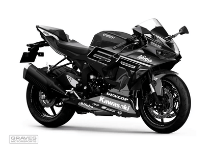 GRS2024 MSフレキ Graves OEM Bodywork Graphics Set - Grayscale Kawasaki ZX-6RR