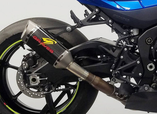 Graves Slip-On Cat-Back Carbon/Titanium Exhaust System Suzuki GSX-R1000 GSXR1000 2017-2023