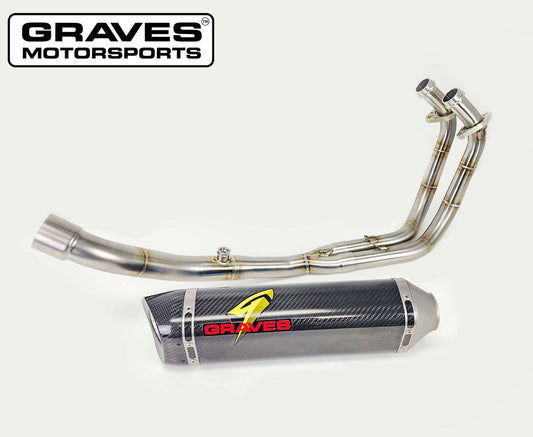 Graves WORKS2 Full Exhaust System Kawasaki Ninja 400/500 2018-2024