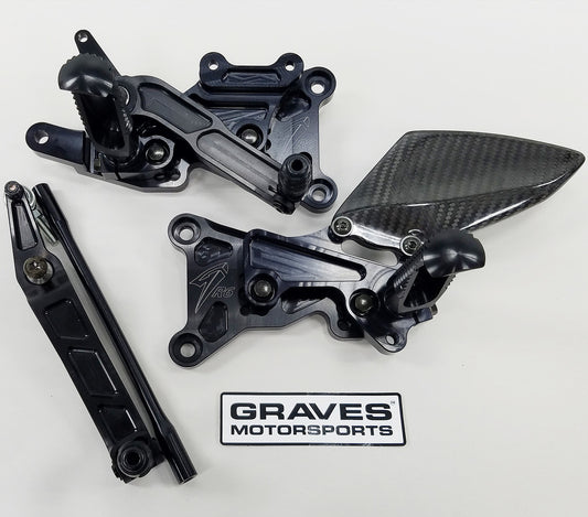 Graves Motorsports Adjustable Rearsets Yamaha R6 2006-2022