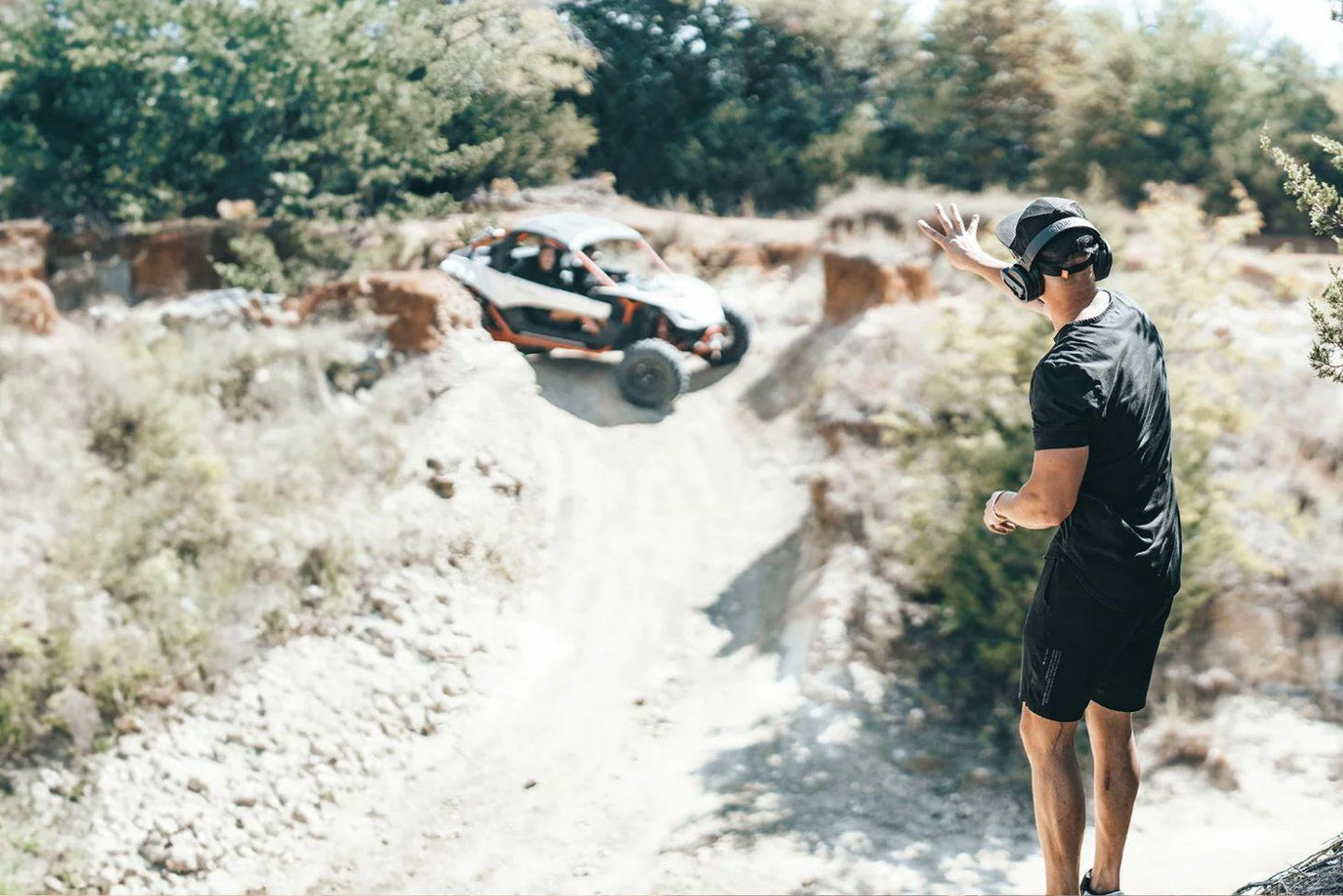 Cardo Packtalk Edgephones ORV Bluetooth Communication System